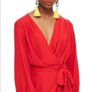 Topshop Wrap Mini Dress